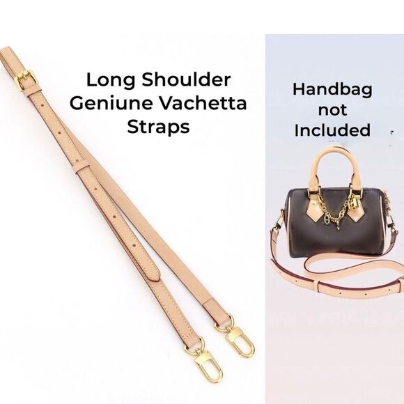 Handbags - Vachetta Leather Replacement Crossbody Bag Strap Fit For Speedy 25 30 35 Purse